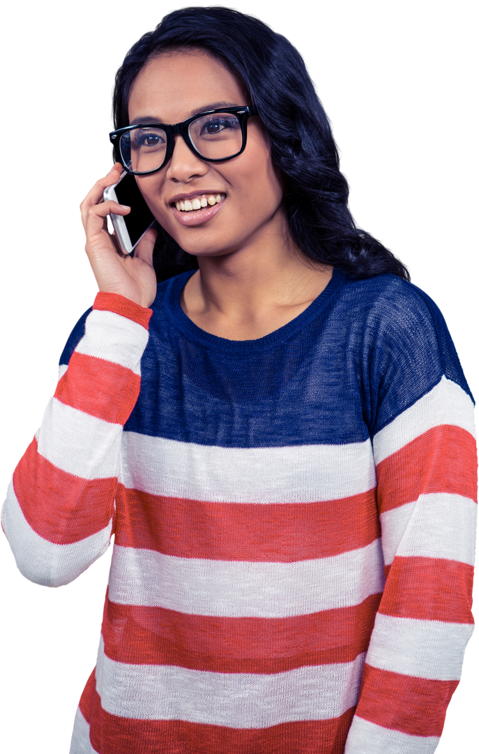 Asian Woman Talking on Phone Transparent Background - Download Free Stock Images Pikwizard.com