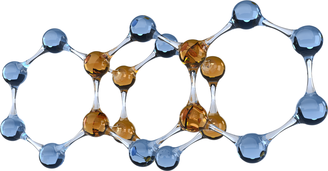 Transparent Close-up of Abstract Molecular Structure Using Colorful Spheres and Bonds - Download Free Stock Images Pikwizard.com