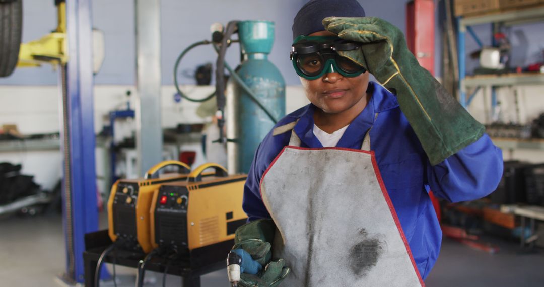 Skilled Welder in Workshop Taking a Break - Free Images, Stock Photos and Pictures on Pikwizard.com