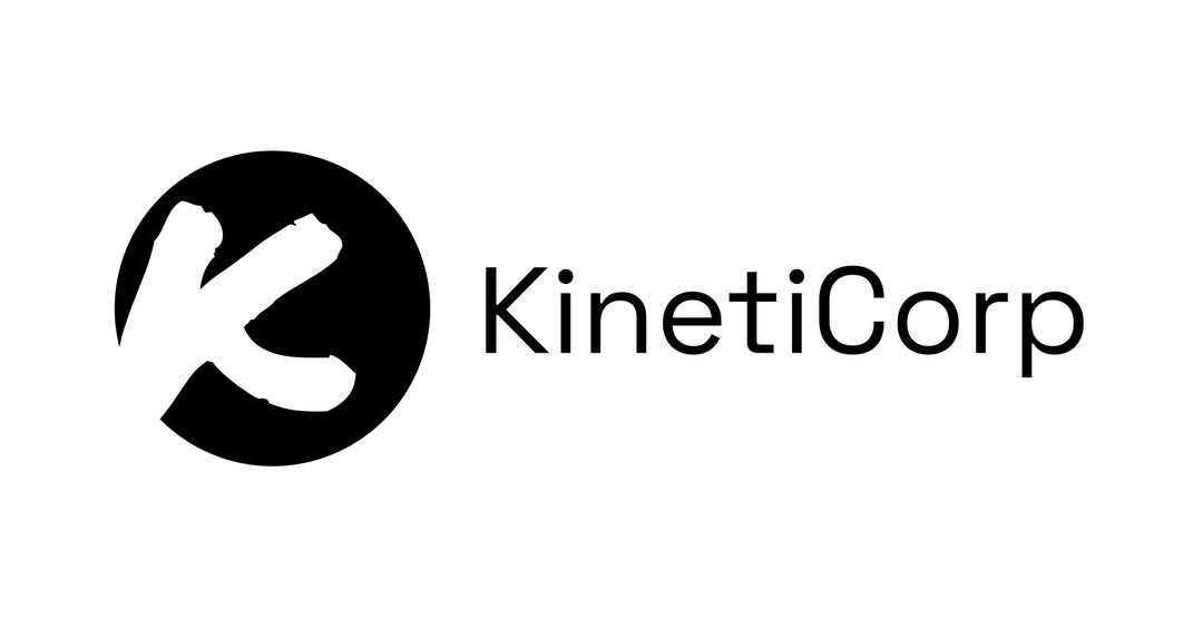 Bold Kinetic Corporate Logo on White Background - Download Free Stock Templates Pikwizard.com