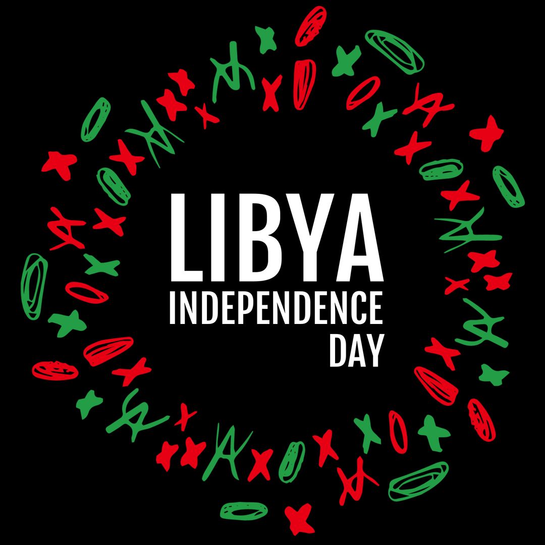 Libya Independence Day Celebration with Festive Design