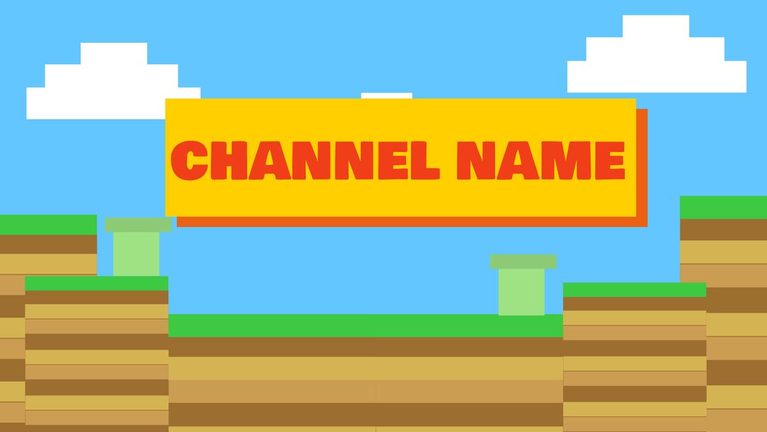 Retro Pixelated Banner for Gaming Channels and Vintage Digital Art - Download Free Stock Templates Pikwizard.com