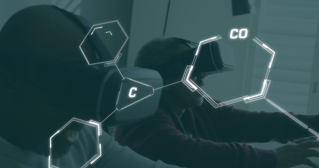 Virtual Reality Experience with Chemical Formula Overlay