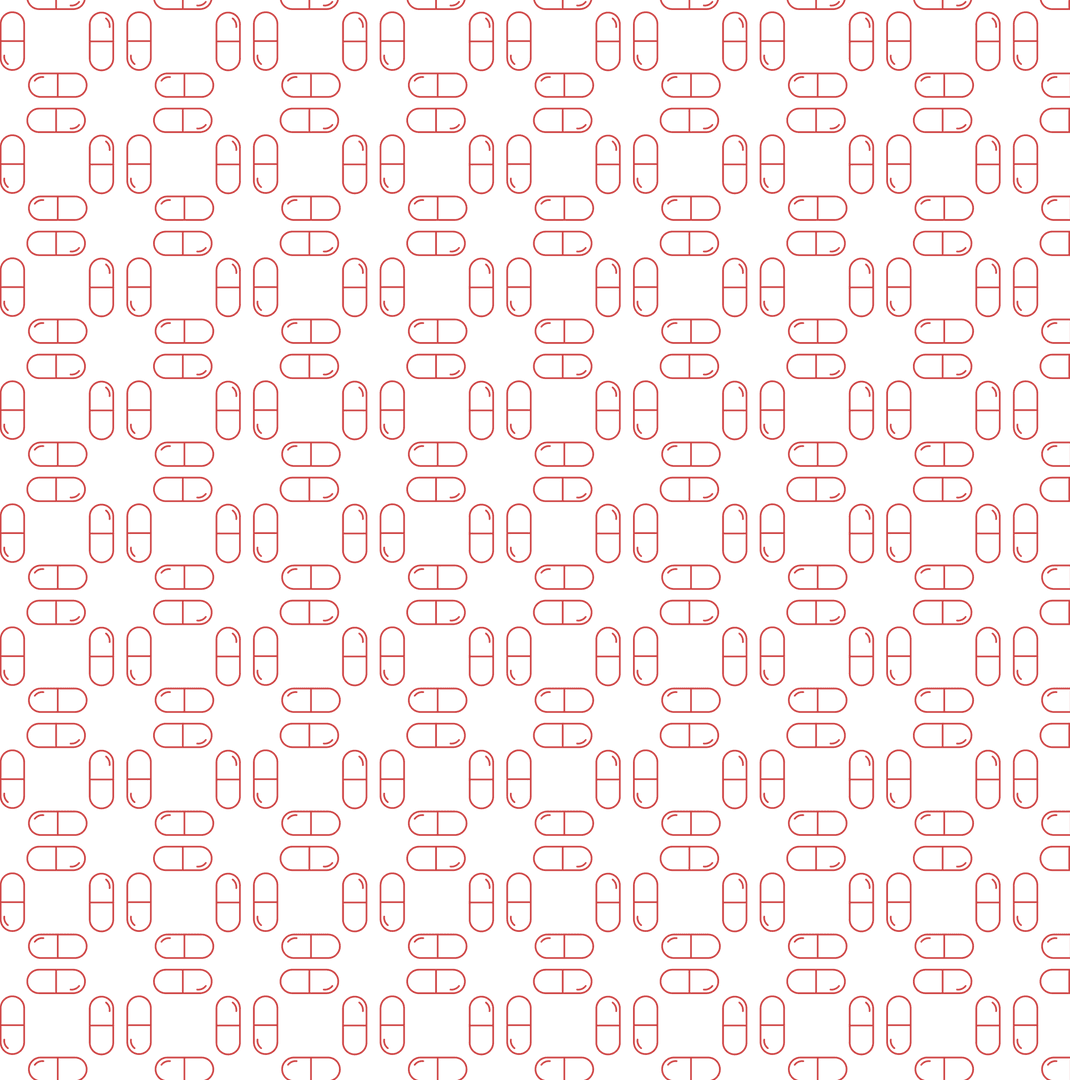 Seamless Geometric Red Pattern on Transparent Background