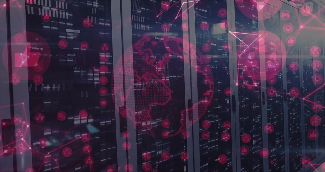 Data Center Servers with Digital Global Network Overlay