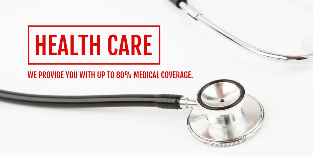 Medical Insurance Advertisement with Stethoscope - Download Free Stock Templates Pikwizard.com