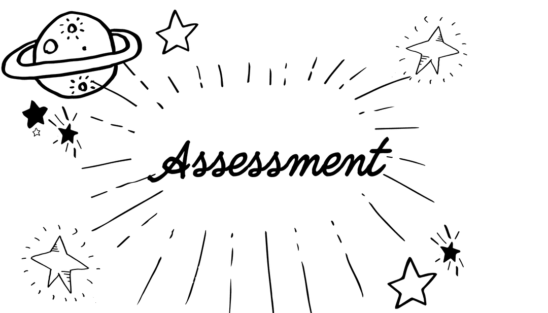 Transparent Space Illustration with Stars and Planet Assessment