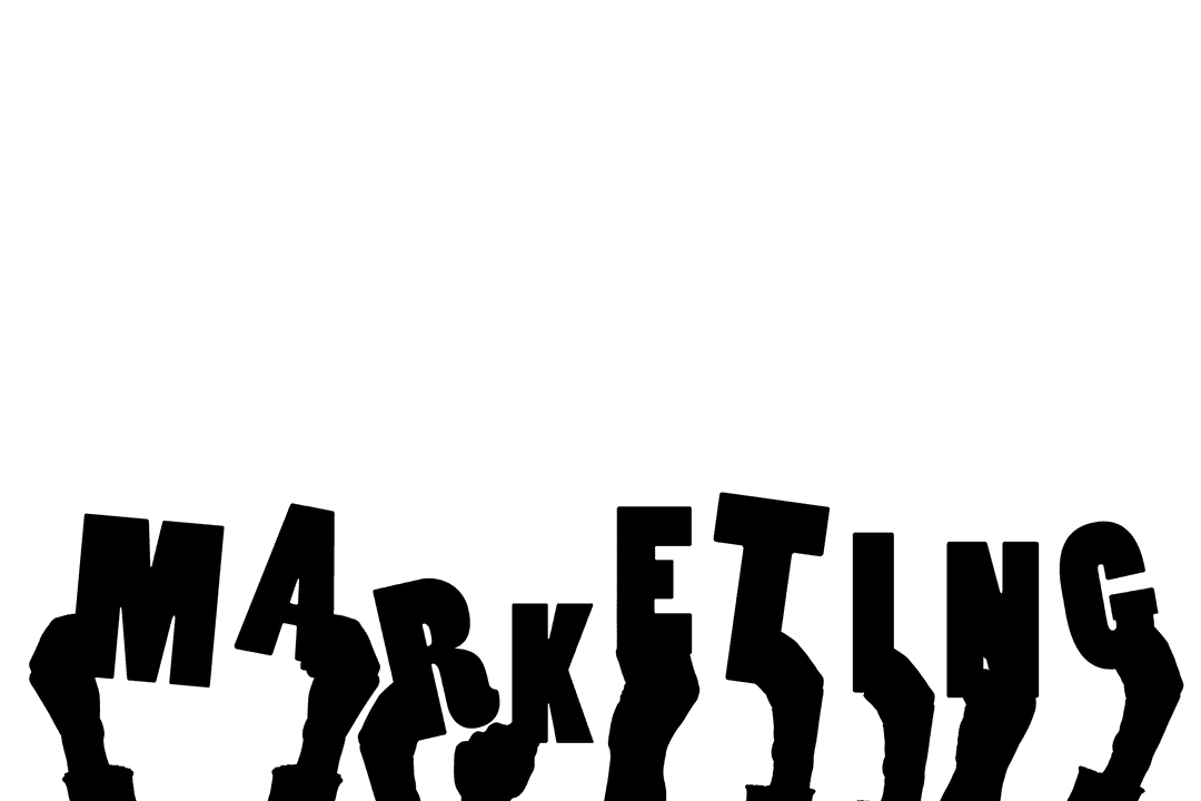 Hands Holding Marketing Concept Over Transparent Background