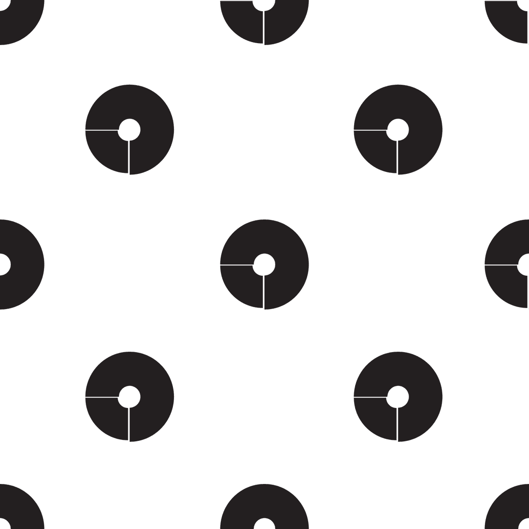 Pattern of Black Circles on Transparent Background
