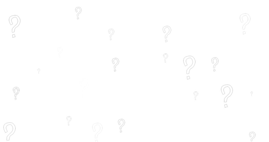 Abstract Question Marks on White Background