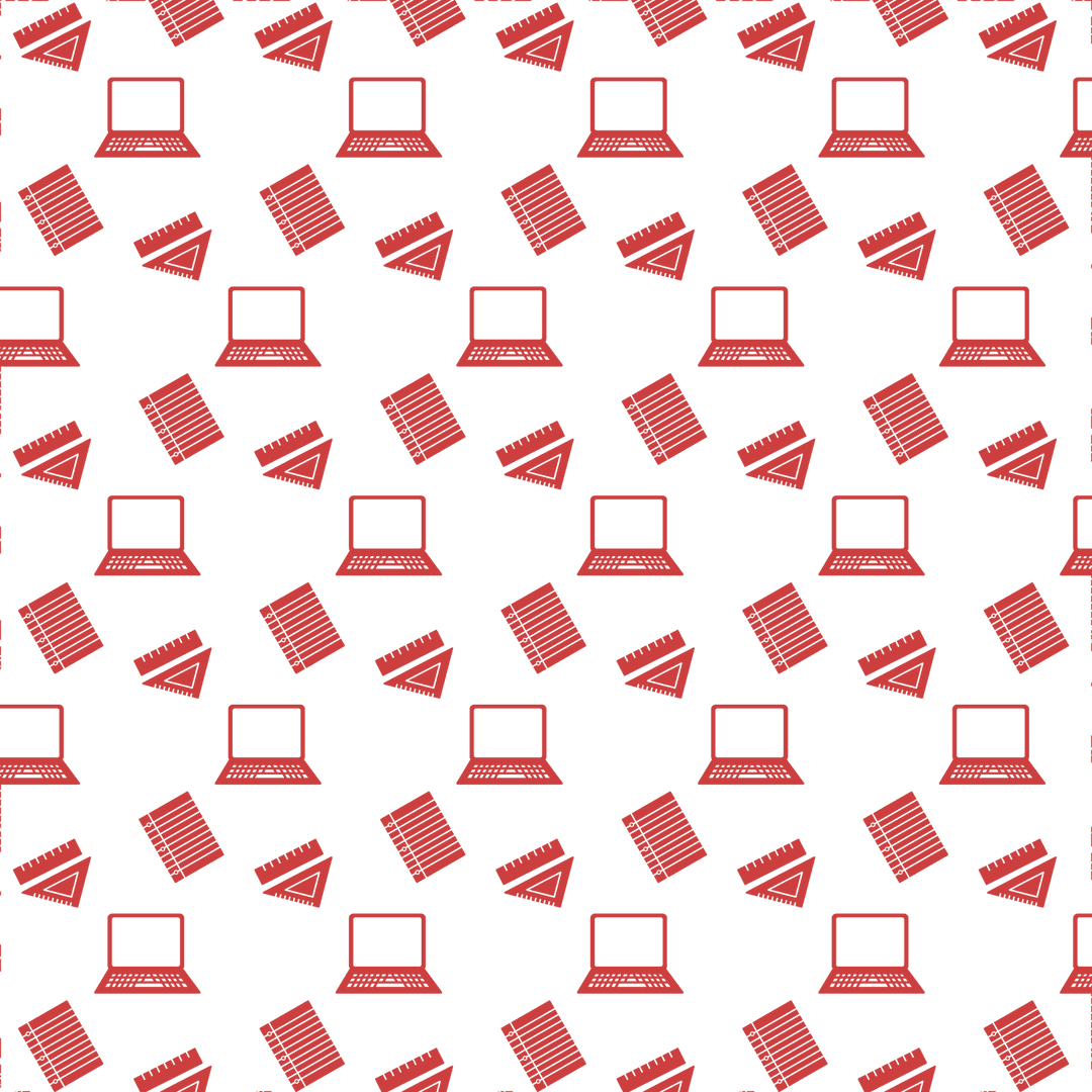 Digital Red Analysis Pattern on Transparent Background
