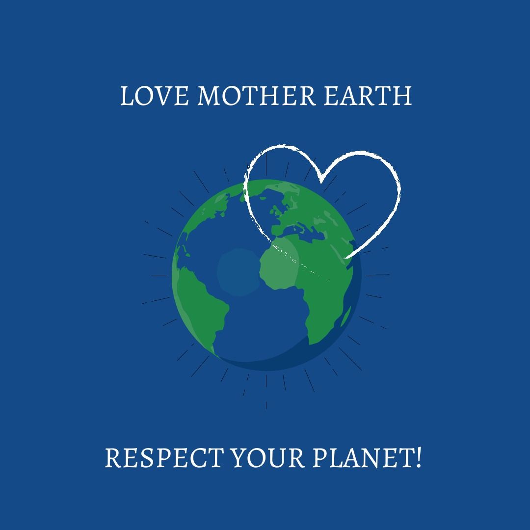 Composition of love mother earth text over globe - Download Free Stock Templates Pikwizard.com