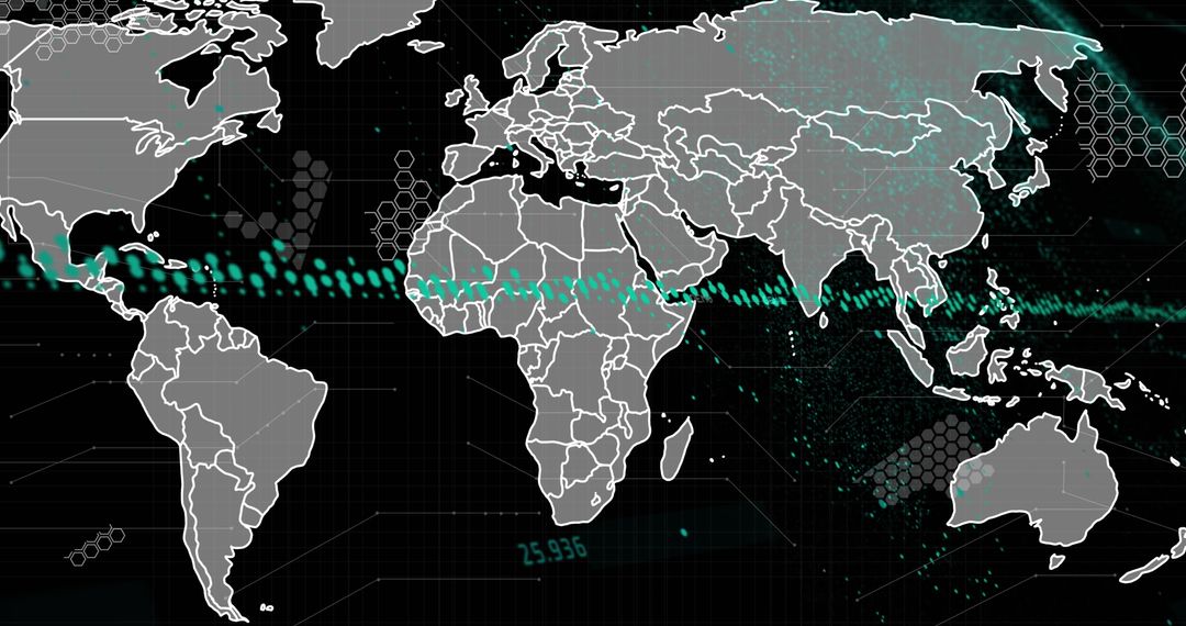 global data processing technology overlay world map - Free Images, Stock Photos and Pictures on Pikwizard.com