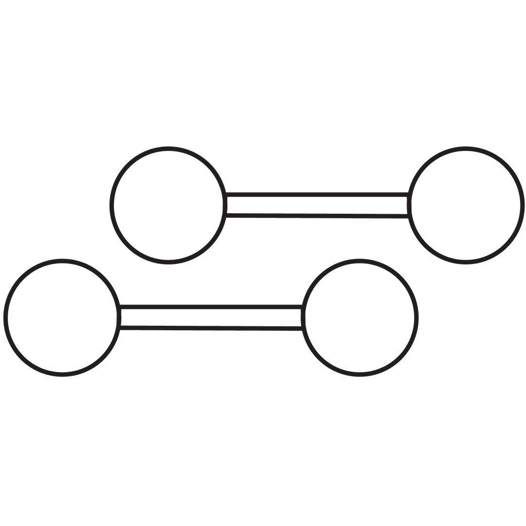 Vector Illustration of Black Weights on Transparent Background