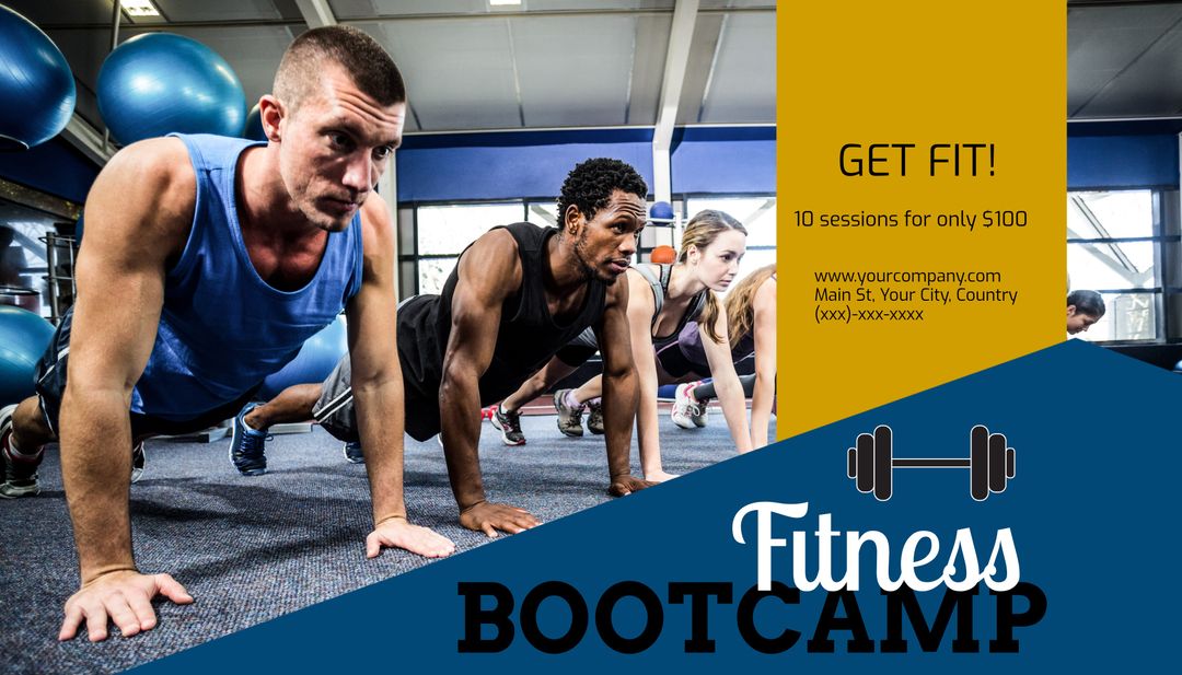 Intense Workout Session at Fitness Bootcamp
