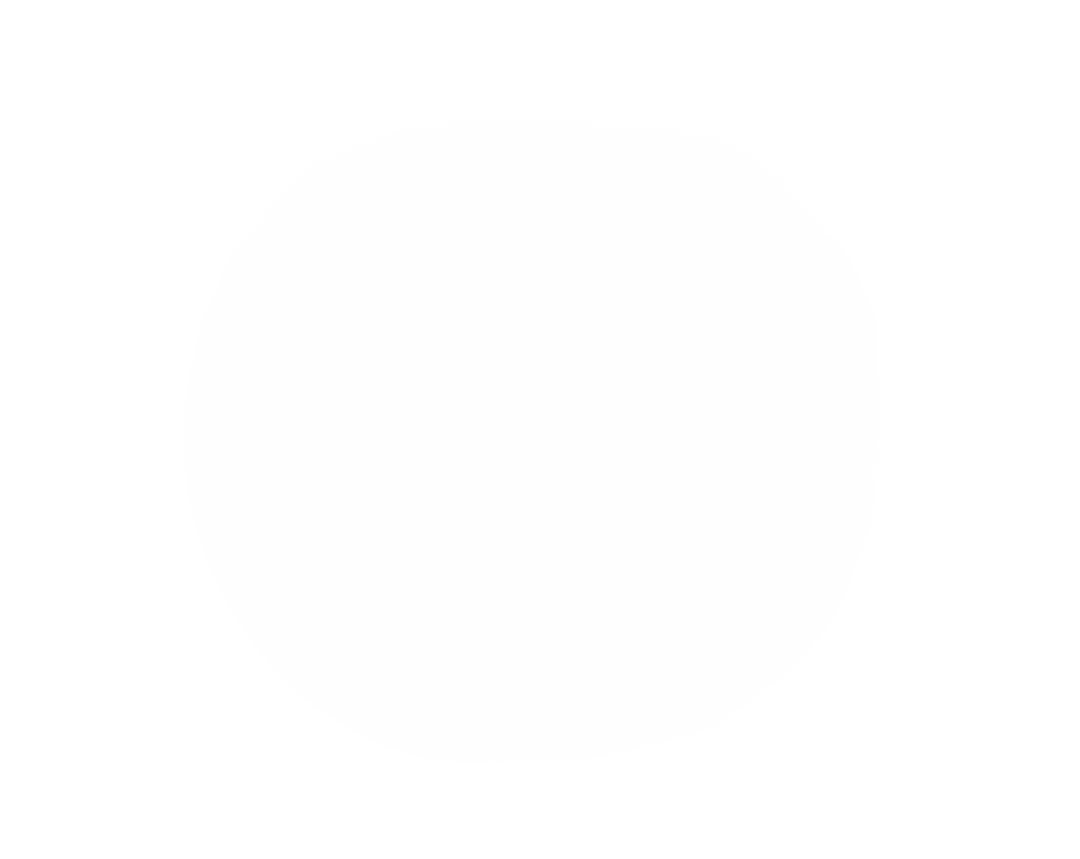 White Circle of Light on Transparent Background