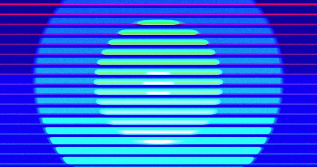 Digital Light Trails with Colorful Circles and Lines