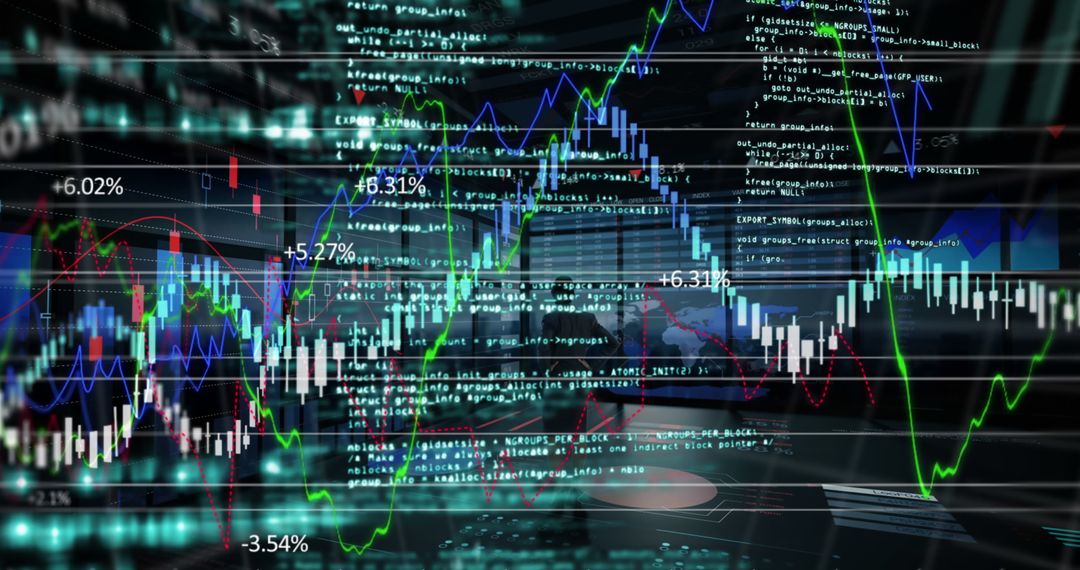 Abstract Financial Data Stock Market Analysis Visualization - Free Images, Stock Photos and Pictures on Pikwizard.com