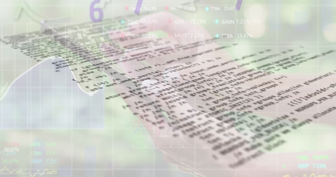 Simulating Financial Data Analysis on Device with Abstract Overlay