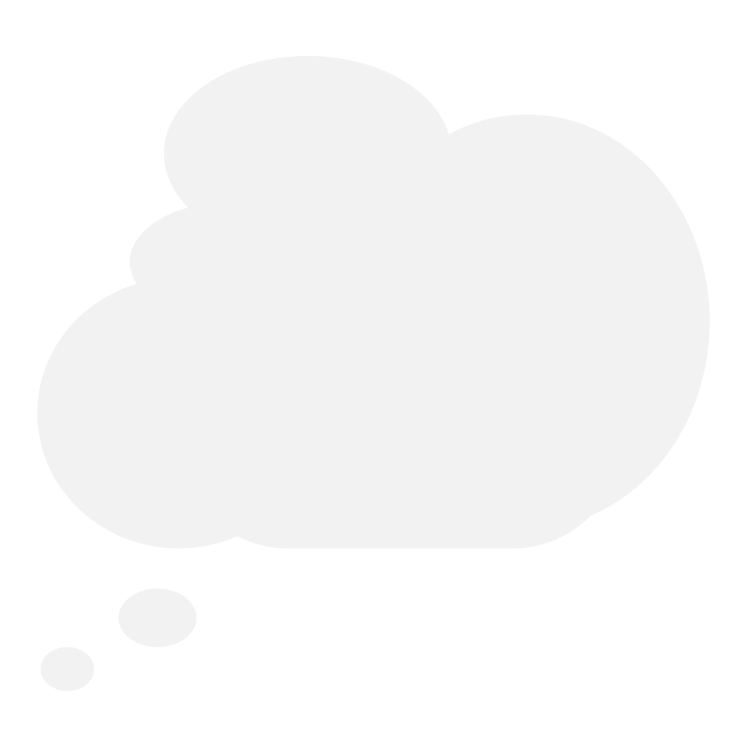 White Speech Bubble on Transparent Background Illustrating Communication