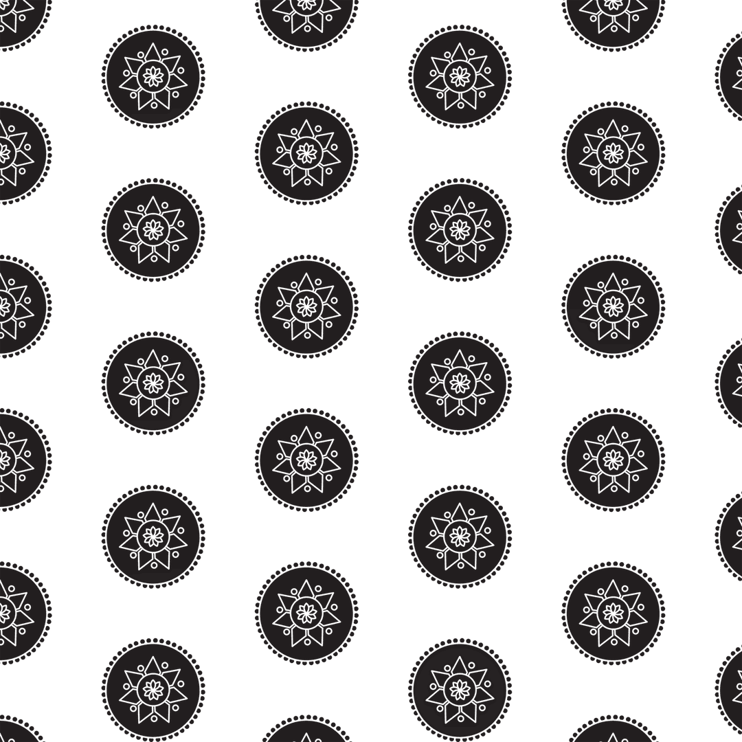 Black Rosettes Pattern on Transparent Background for Mockup Design - Download Free Stock Images Pikwizard.com