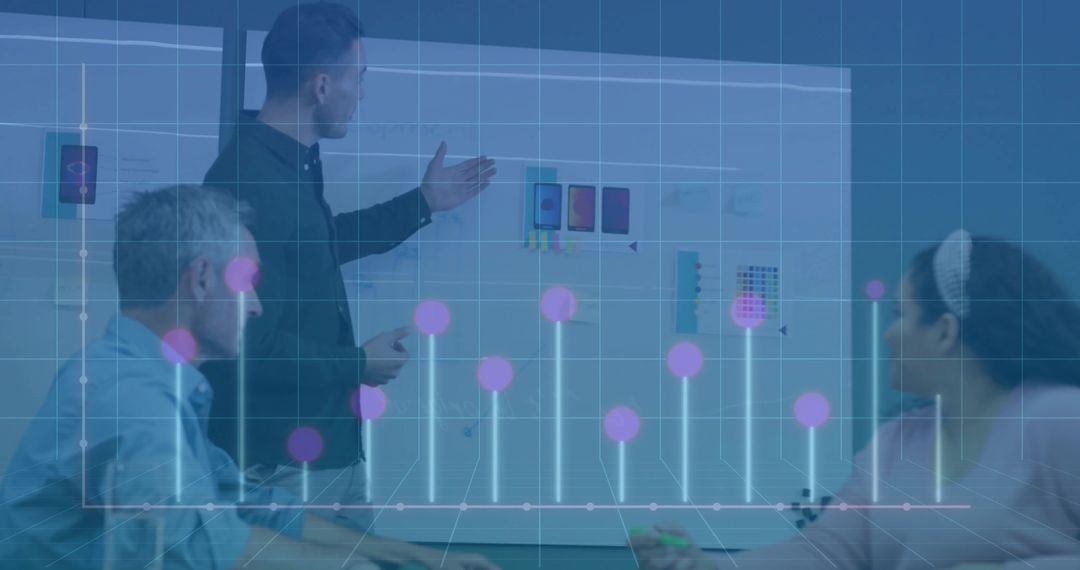 Professional Team Analyzing Data Insights in Corporate Meeting