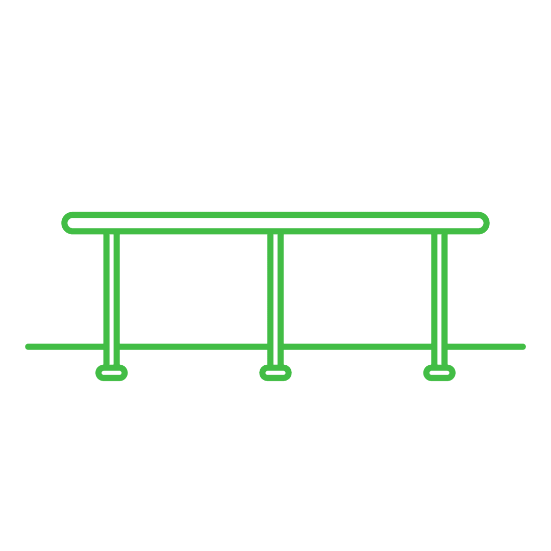 Green Transparent Abstract Shape Icon on Transparent Background