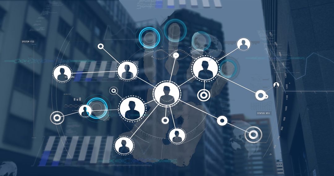 Global Network Connections and Biometrics Concept in Urban Setting