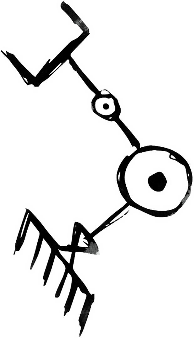 Abstract Geometric Digital Shapes on Transparent Background