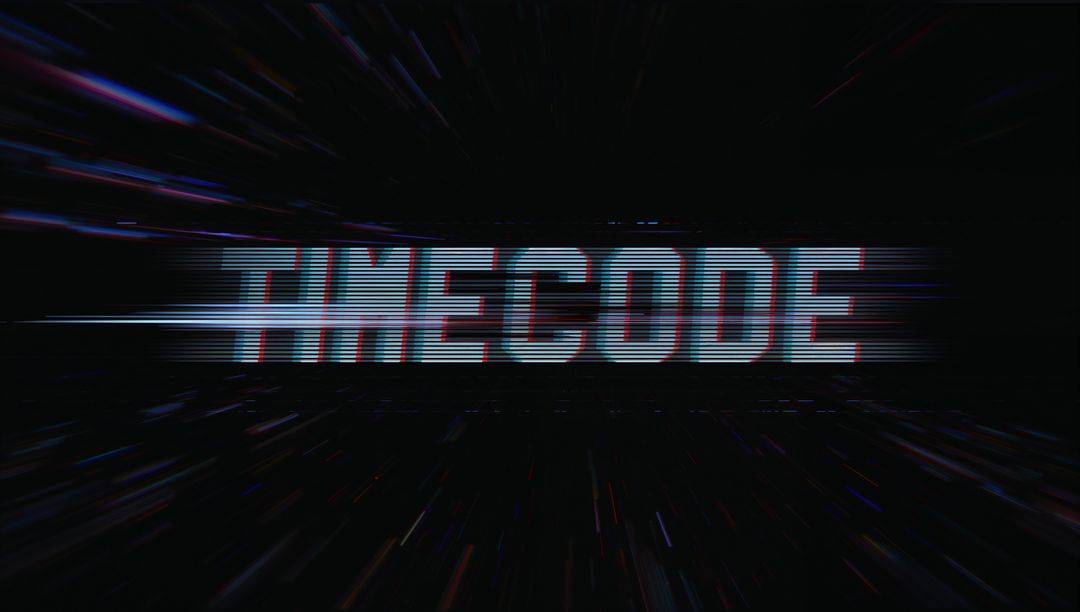 Futuristic Glitching Timelapse in Cyberpunk Digital Void