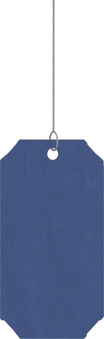 Blue Label with Rope on Transparent Background for Custom Text Design - Download Free Stock Images Pikwizard.com
