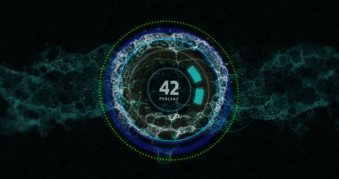 Digital Representation of DNA and Brain with Glowing Connections