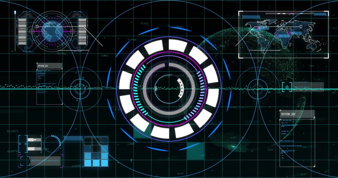 Advanced Digital Interface with Globe and Data Analytics