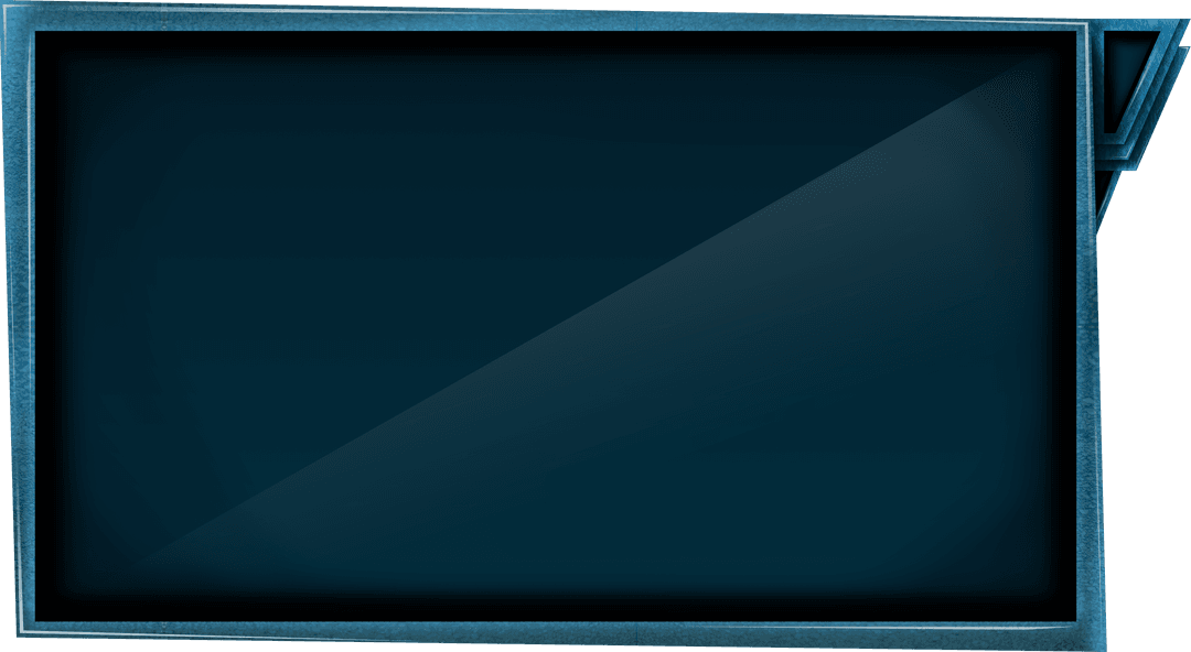 Transparent Modern LED Monitor Frame Design in Blue Tones