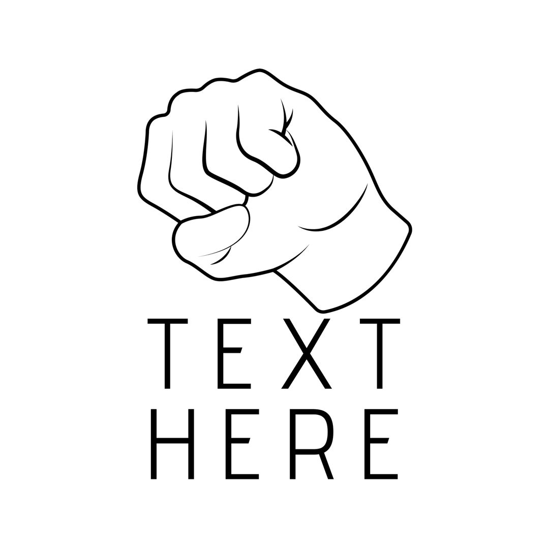 Empowered Fist Icon for Social Change Campaigns