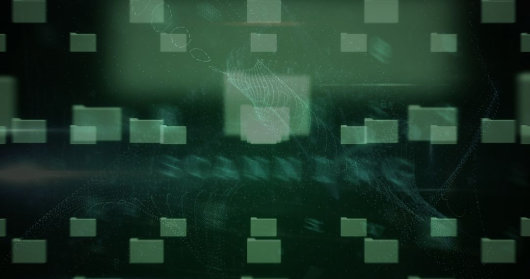 Digital Data Security with Virtual Padlock Symbol