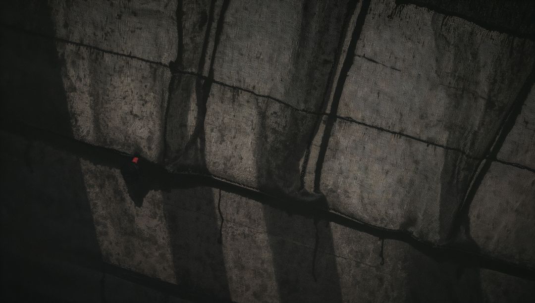 Underpass Concrete Panels Revealing Sealed Seams, Weathered Texture and Moody Urban Grit