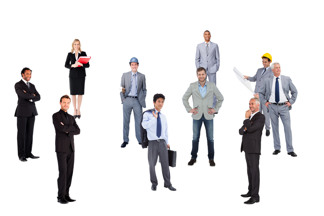 Transparent Image of Diverse Business Professionals Standing - Download Free Stock Images Pikwizard.com