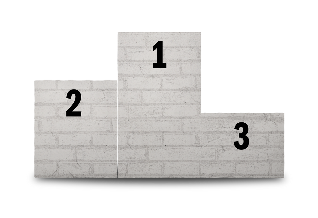 White Brick Podium on Transparent Background for Celebrations and Competitions - Download Free Stock Images Pikwizard.com