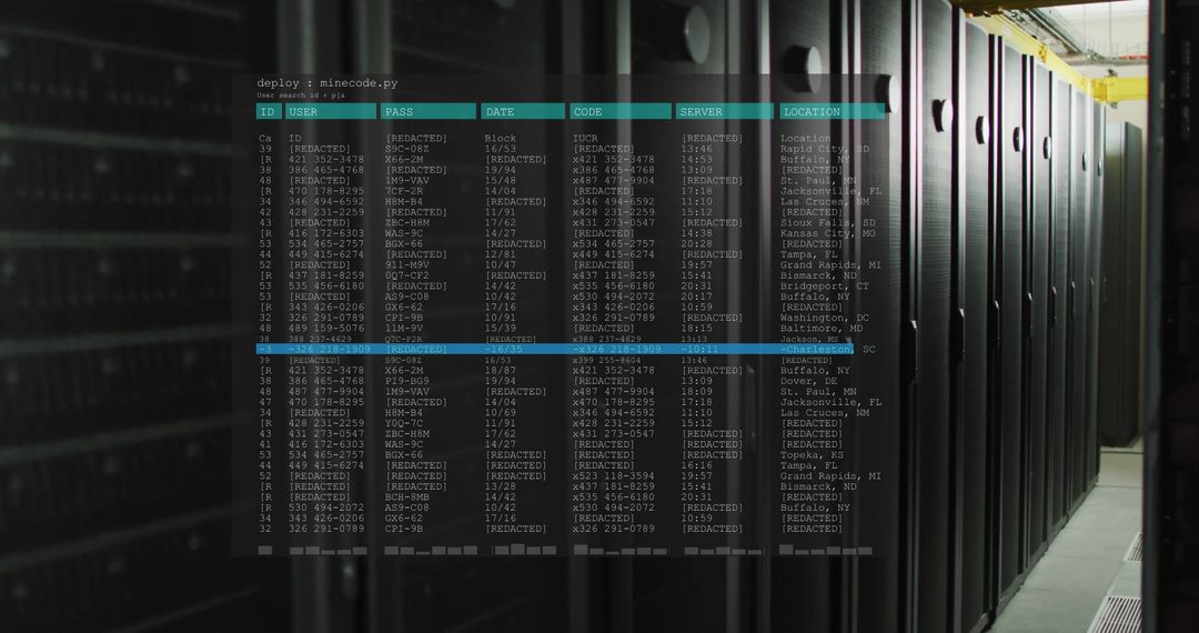 Data Processing Overlay with Computer Servers in Modern Data Center