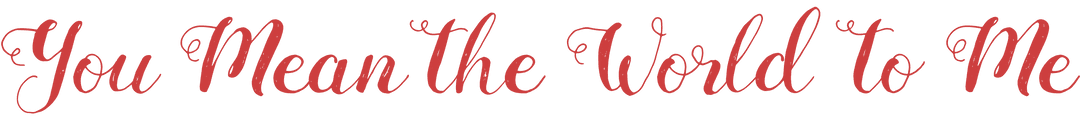 Transparent Valentine's Day Romantic Text Design Art