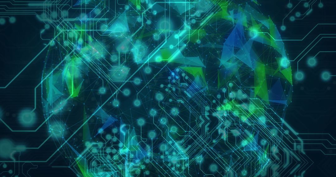 Digital Globe Featuring Complex Data Network Connections