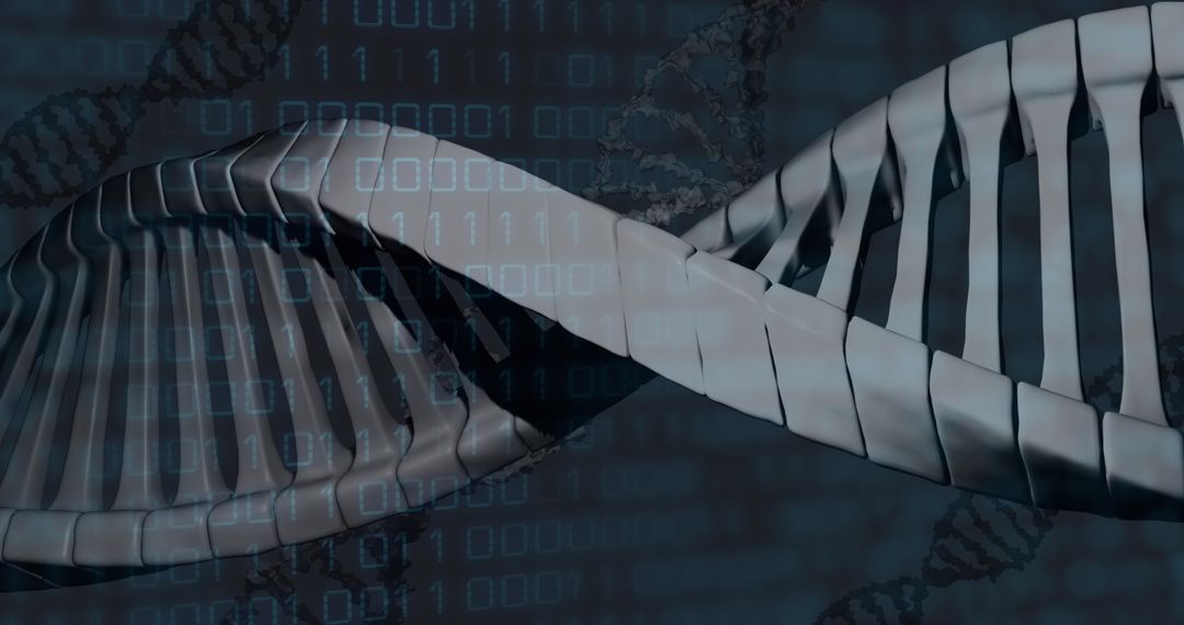 Digital DNA Data and Binary Code with Abstract Background - Free Images, Stock Photos and Pictures on Pikwizard.com