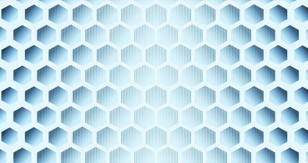 Abstract Blue Hexagonal Pattern Geometric Background