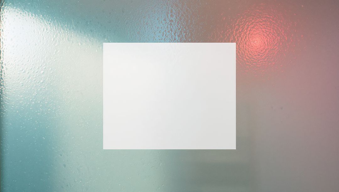 Minimalist Frosted Glass Panel with Ambient Lighting