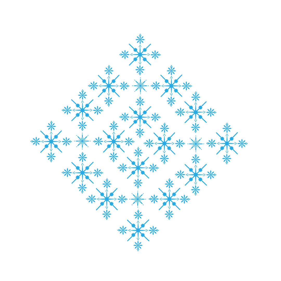 Blue Snowflake Pattern on Transparent Background - Download Free Stock Images Pikwizard.com