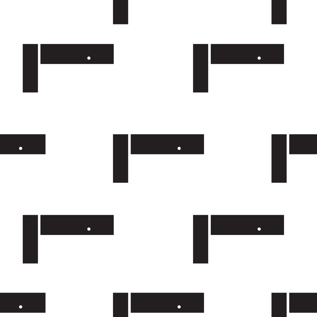 Geometric Black Pattern on Transparent Background Illustration