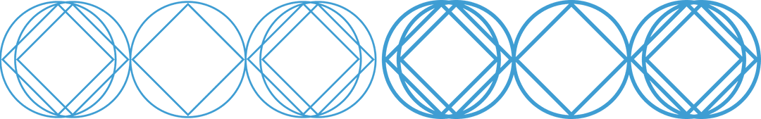 Geometric Blue Pattern with Transparent Diamonds