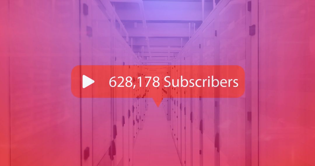 Digital Data Center with Growing Subscriber Counter Overlay