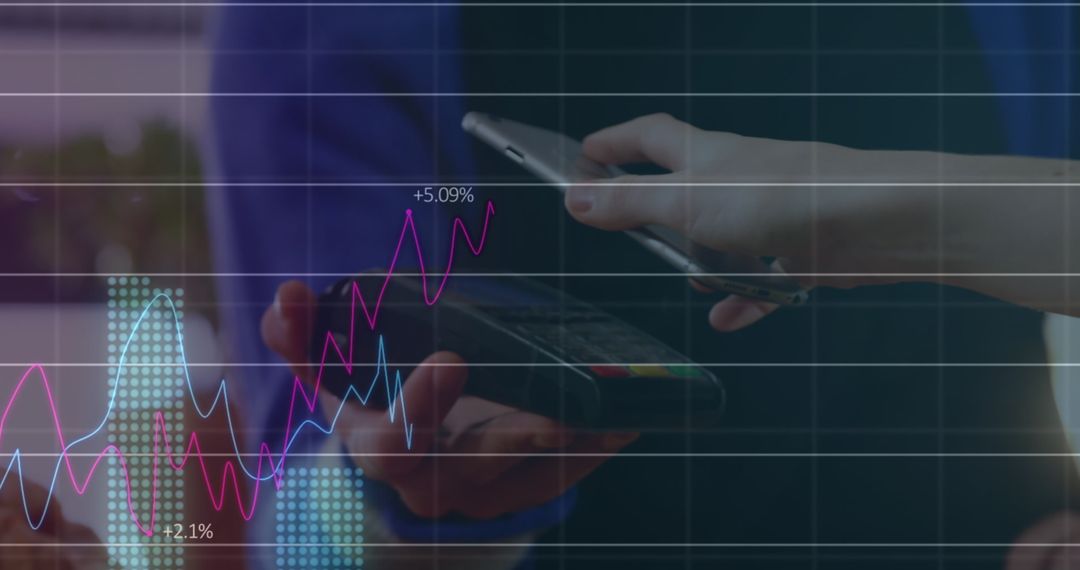 Wireless Payments with Hands Using Smartphone and Financial Digital Data Overlay